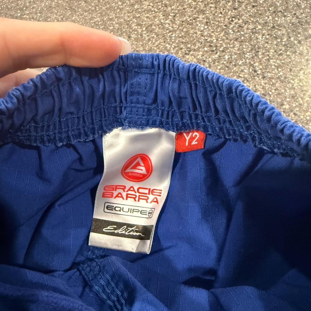 Gracie Barra Kids Blue Jiu-Jitsu Gi Set size Y2 - Picture 5 of 5